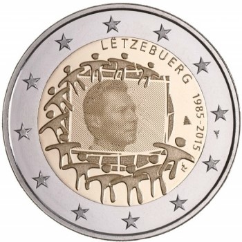 Luksemburska moneta okolicznościowa w temacie flafi europejskiej